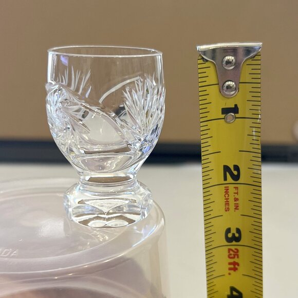 Bohemian Handmade Pinwheel Design Decanter with 6 Shot Glasses! - Picture 10 of 16